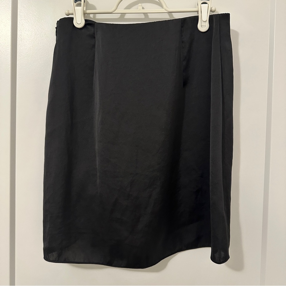 Aritzia Wilfred Black Allusion High Rise Ruched Mini Skirt Size Small Women’s - Picture 6 of 10